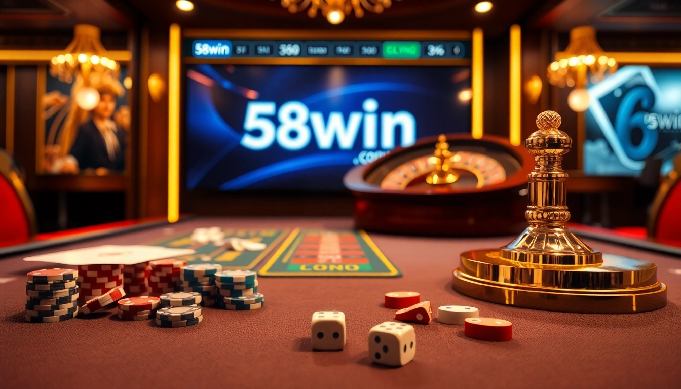 Experience thrilling games at 58win com with vibrant casino tables and professional gameplay settings.