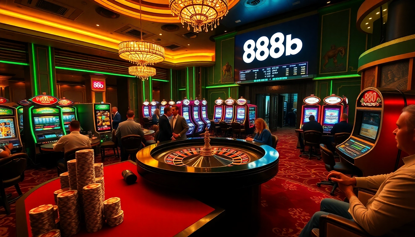 Experience excitement at the roulette table with 888b's vibrant gambling interface