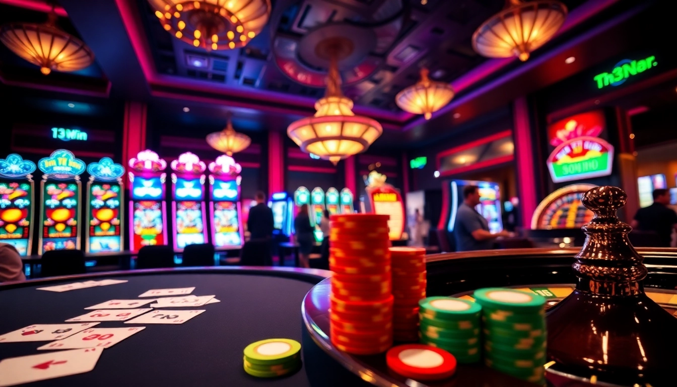 Experience the thrill of winning at 13Win with vibrant casino games and engaging players.