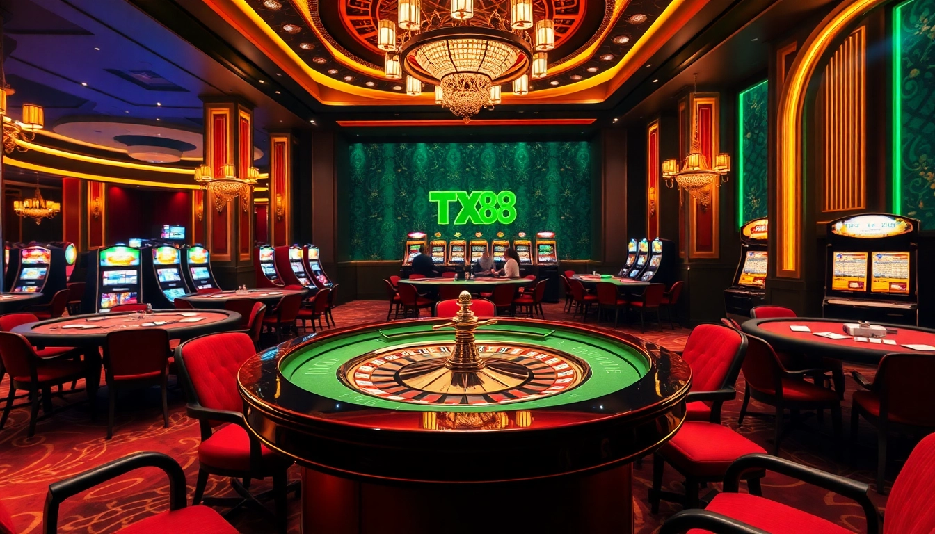Engage in winning strategies at the TX88 casino table surrounded by luxurious decor and excitement.