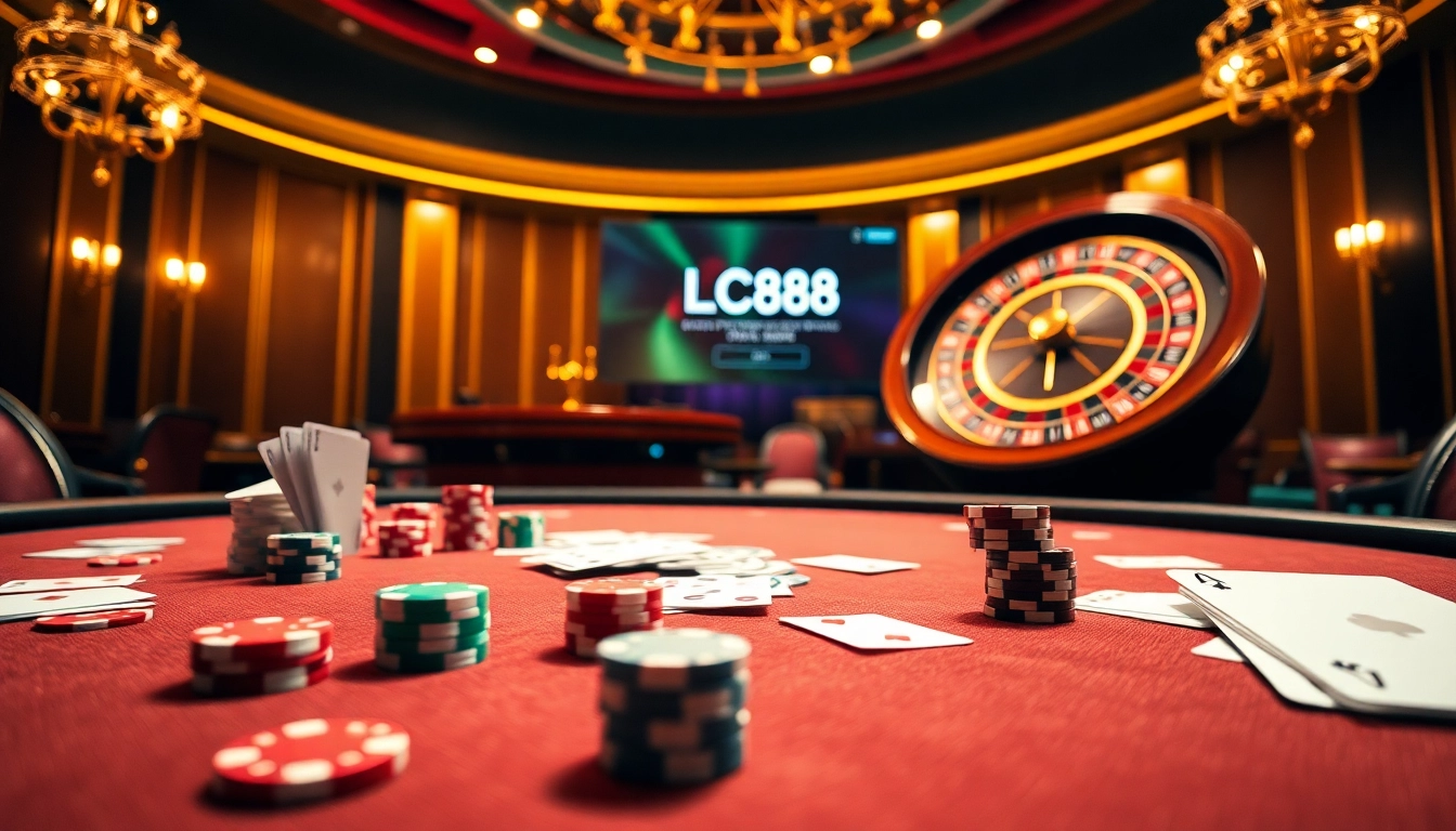 Experience the thrill of gambling with LC88's luxurious online casino atmosphere.