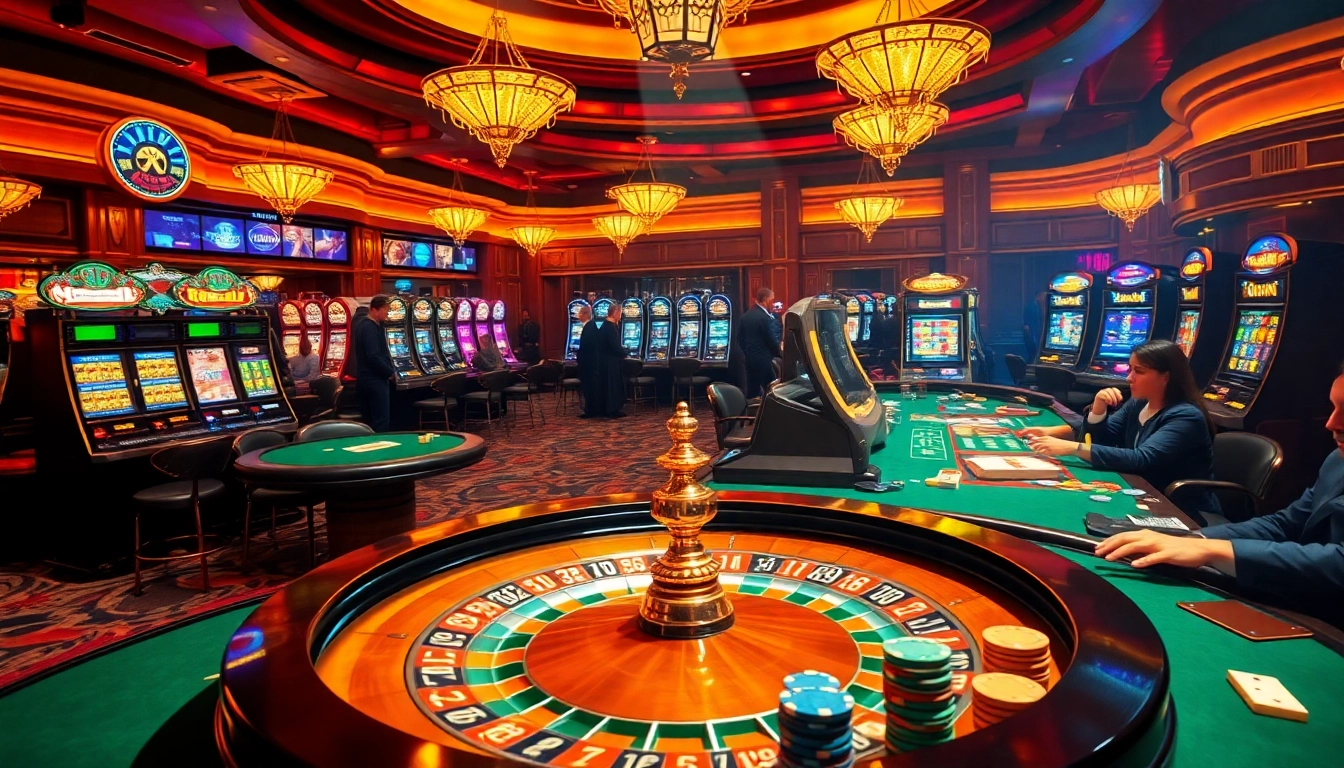 Experience thrilling gameplay at 123b with vibrant casino tables and exciting betting action.