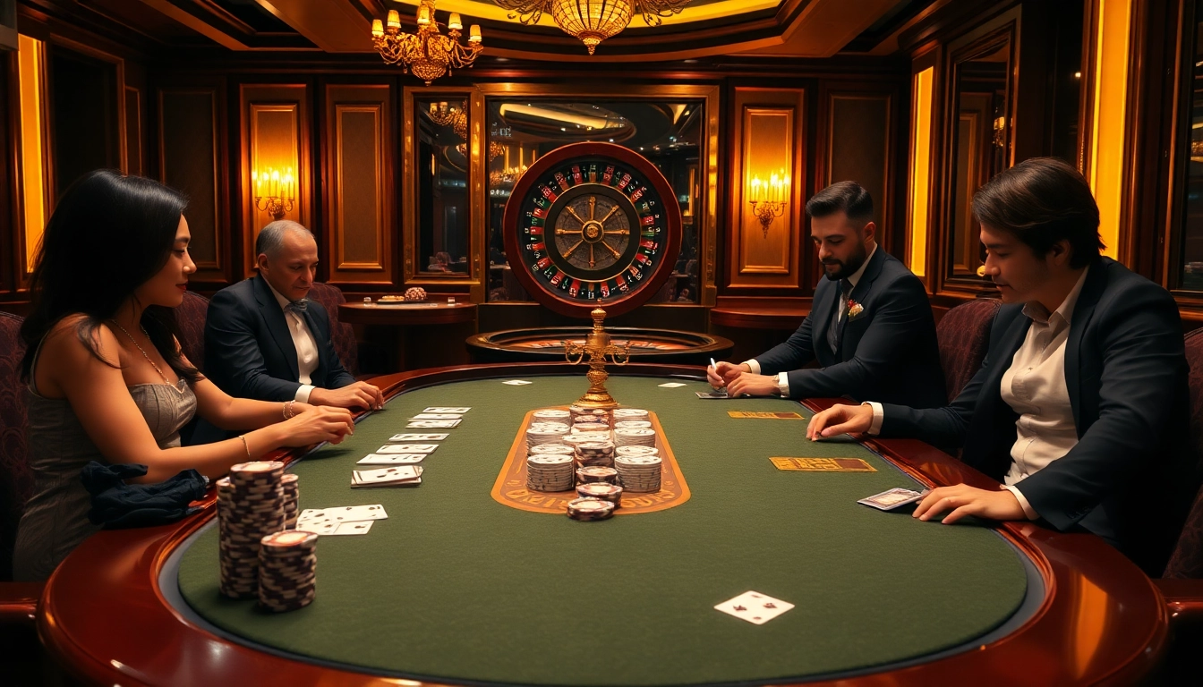 Experience casino excitement with S8-themed poker gameplay in a luxurious setting.