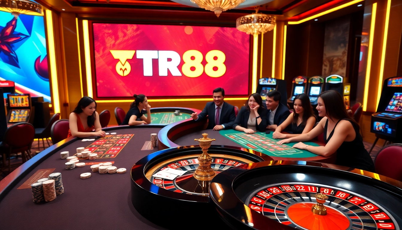 Experience the thrill of TR88 with vibrant casino tables and dynamic games.