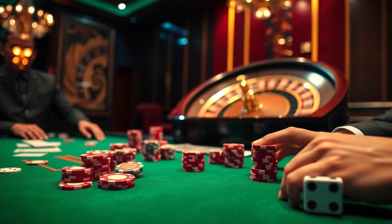 Experience thrilling gameplay at https://gg88.biz/ with luxurious poker tables and vibrant casino elements.