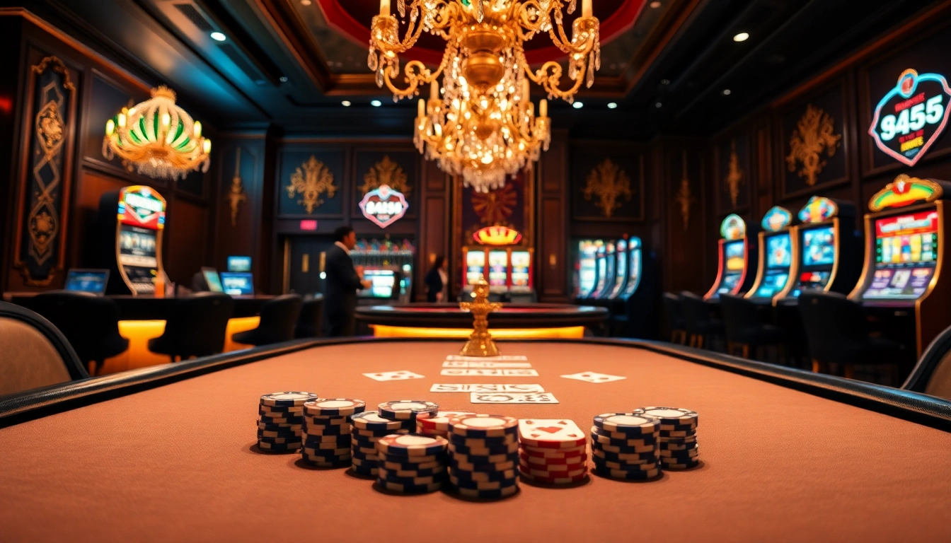 Experience Anchortext 1 while playing at a luxurious poker table surrounded by excitement.