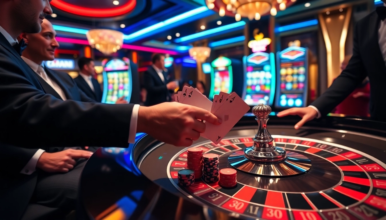 Players enjoy the excitement of winning at S666 casino with stylish gambling tables and vibrant games.
