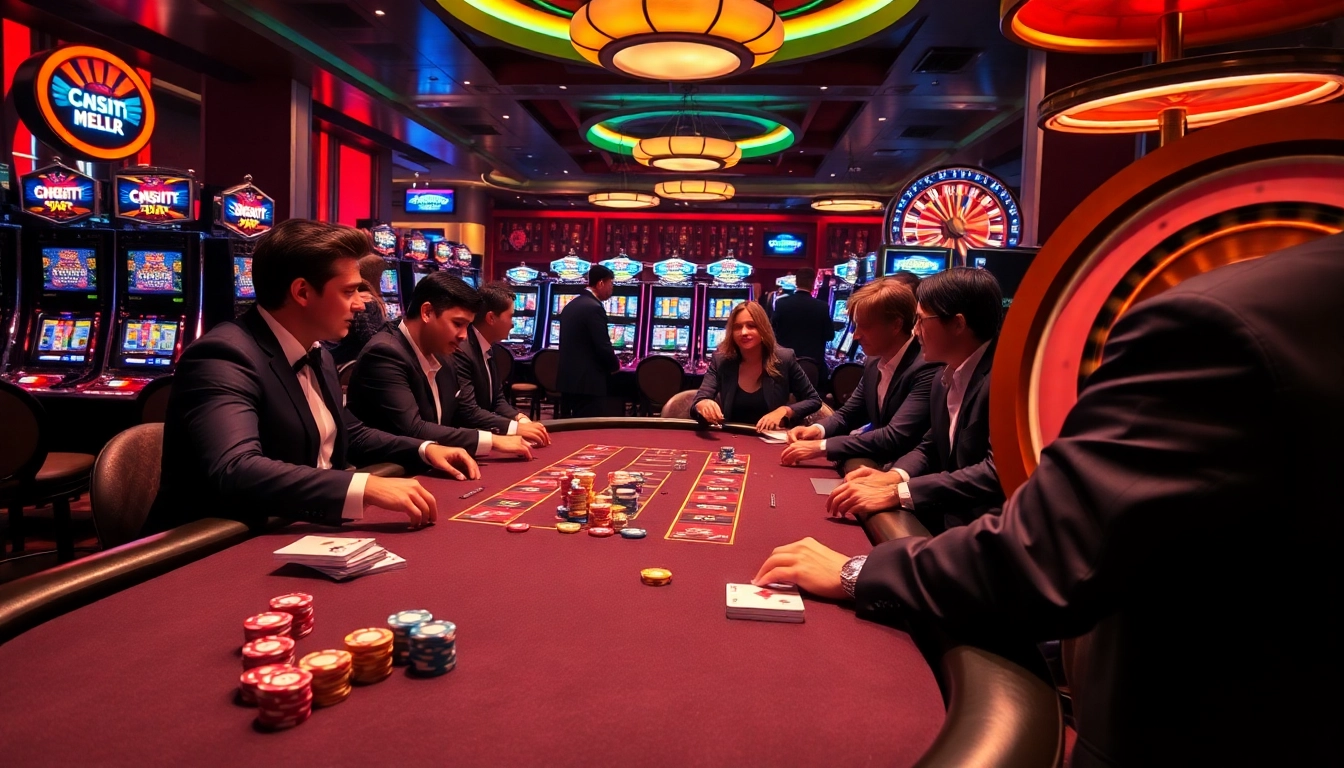 Experience high-stakes excitement at https://s8.boston/ with players at a luxurious poker table.
