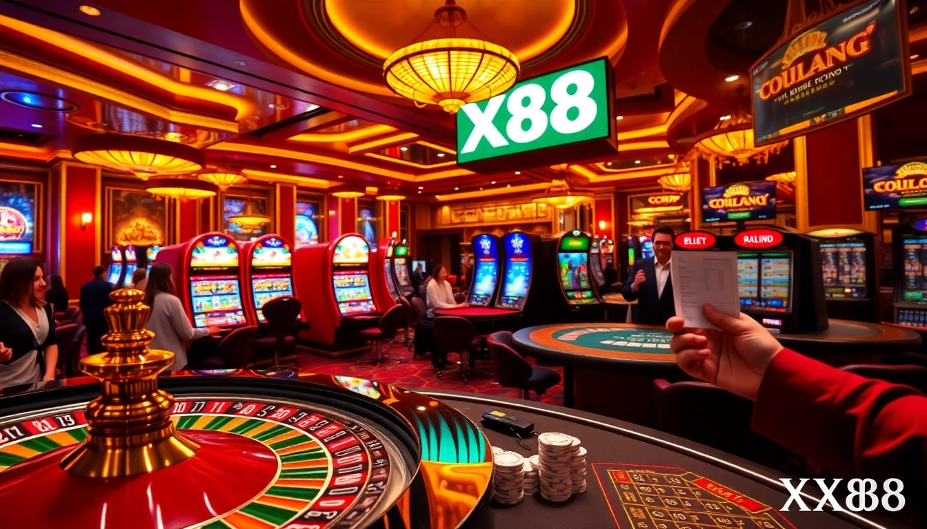 Experience the thrill of gambling at XX88 with vibrant slot machines and exciting casino games.