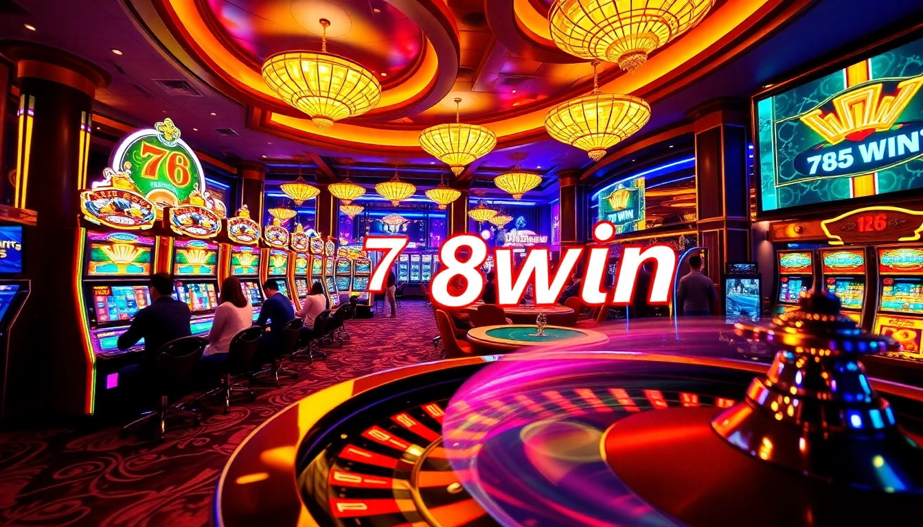 Experience the thrill of winning at 78win casino with vibrant slot machines and exciting gameplay.