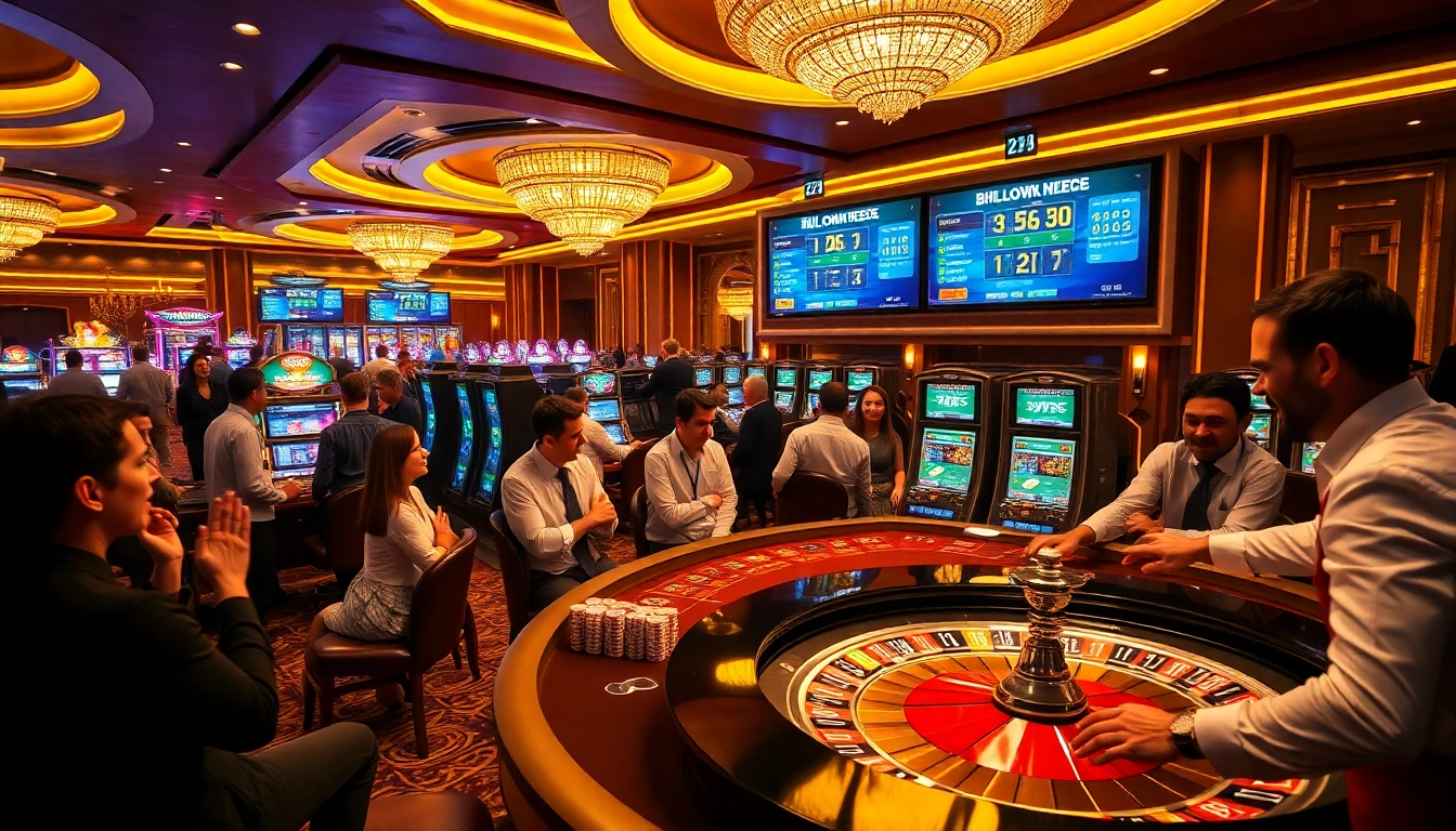 Players enjoying their bets at the casino featuring 888YES branding on tables and screens.