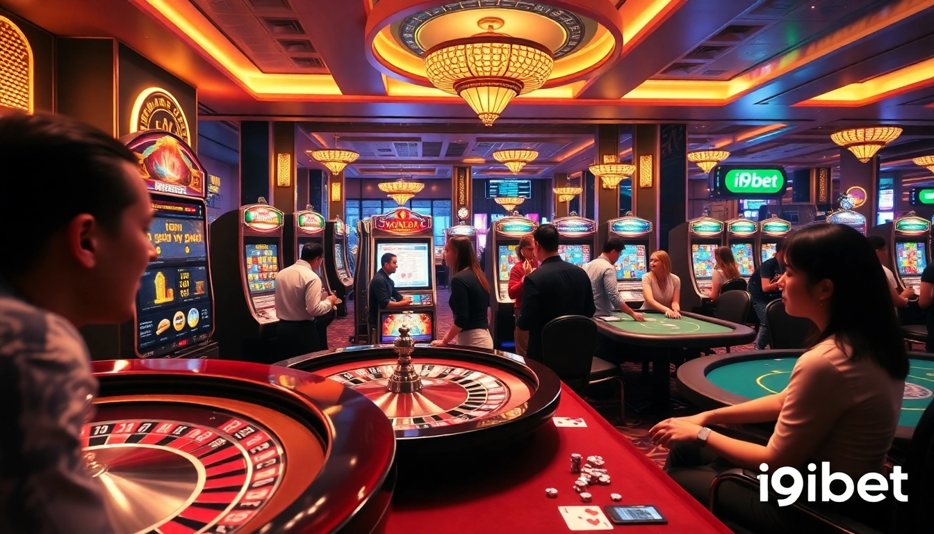 Exciting online gambling experience showcasing i9bet with roulette and poker gameplay.