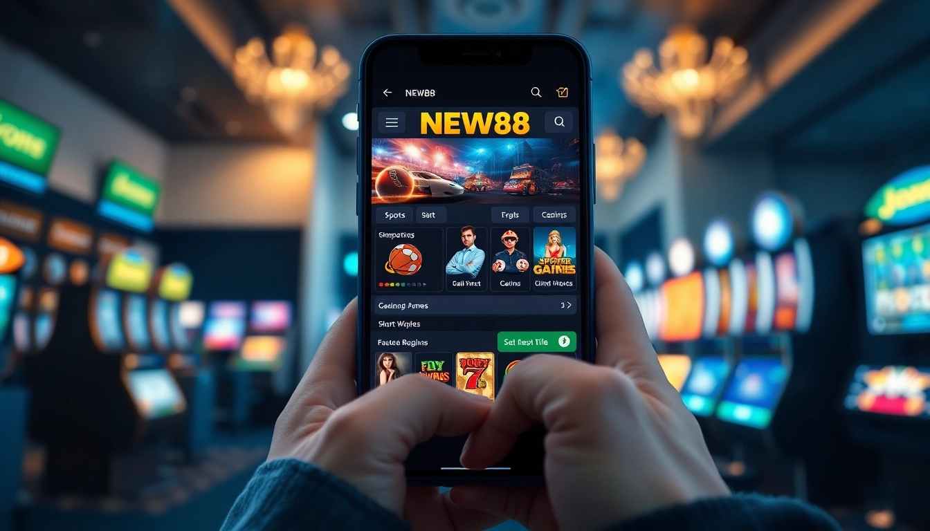 Engaging online gambling experience at new88go.com with a user-friendly app interface.