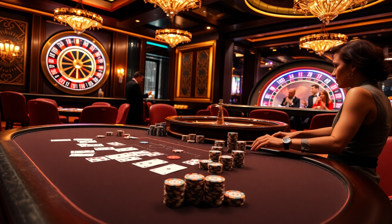 Experience high-stakes thrills at viral88 with stunning poker tables and vibrant roulette wheels.