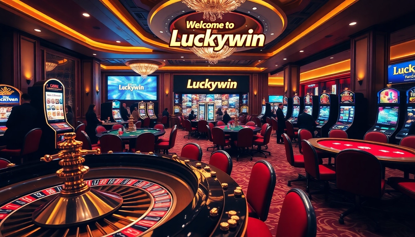 Experience the excitement of Luckywin as players engage in thrilling casino games like poker and roulette.