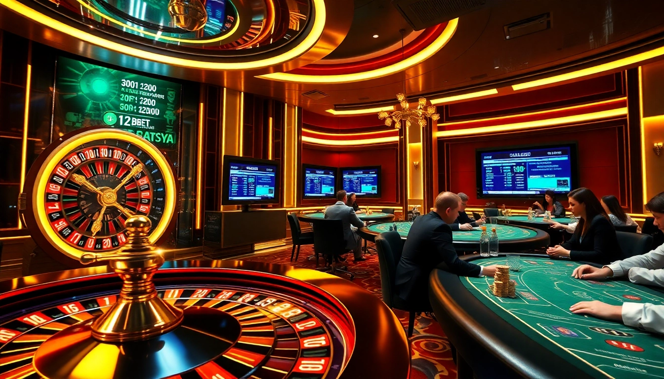 Gamblers enjoy high stakes excitement at https://12bett.bot/ in a luxurious casino atmosphere.