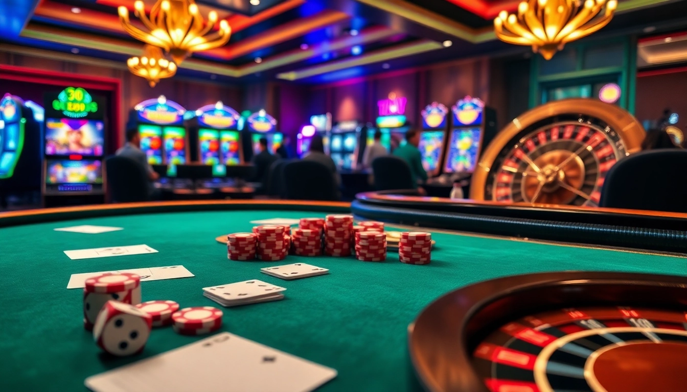 Experience high-stakes gaming at HB88 with vibrant poker chips and dynamic roulette action.