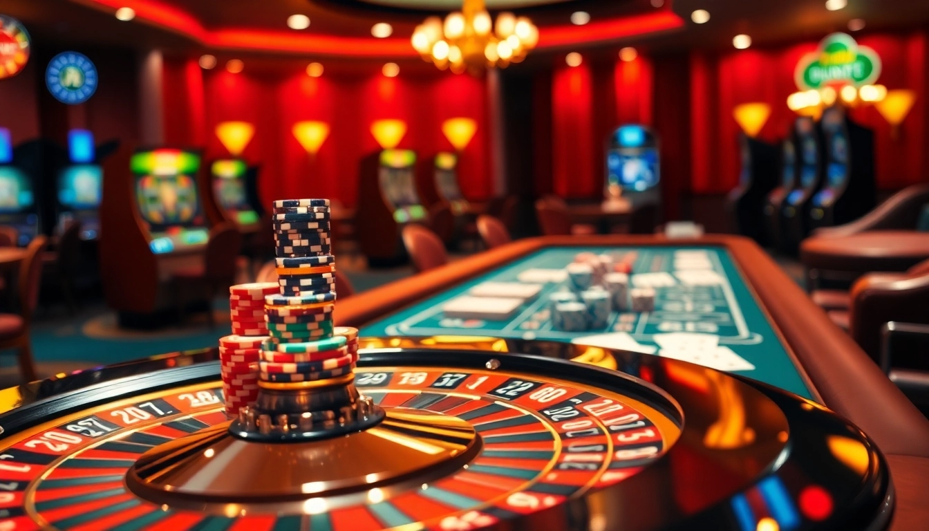 Experience the thrill of tha bet with vibrant casino quality visuals featuring roulette and poker.