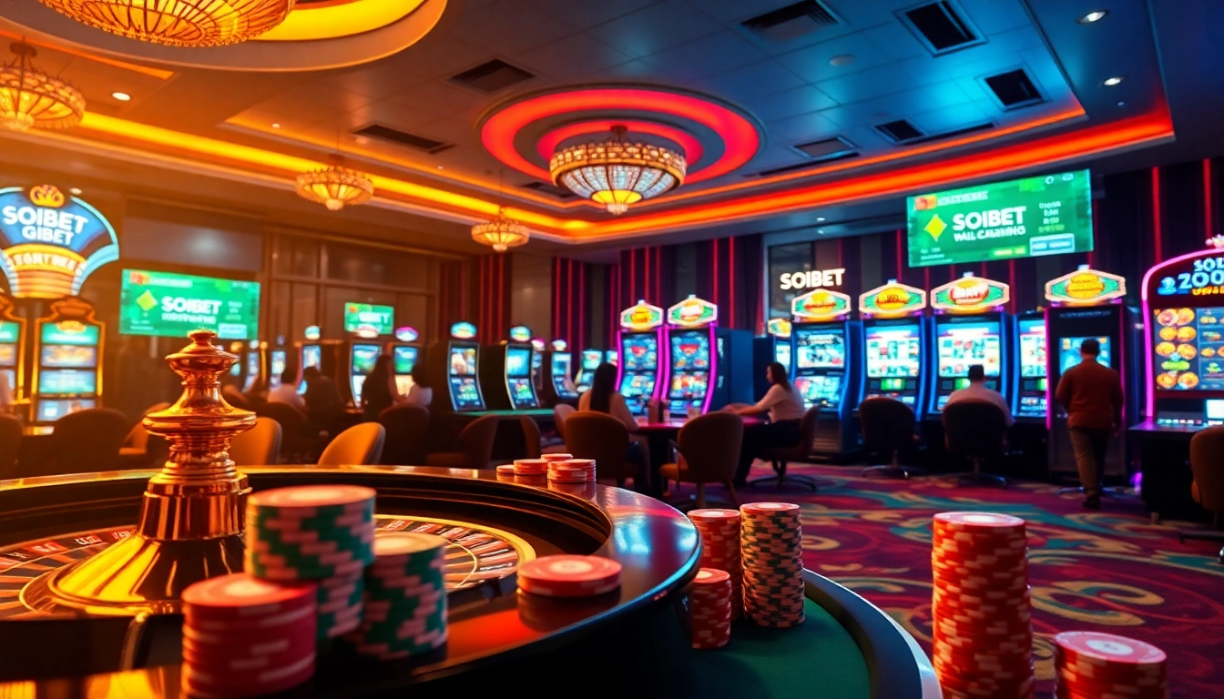 Experience the thrill of SOIBET with vibrant casino games and engaging betting interfaces.