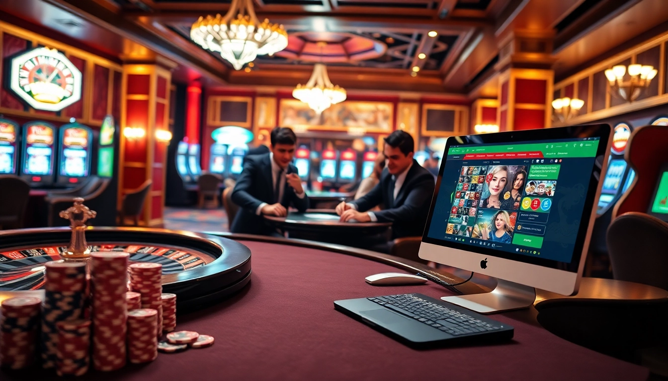 Experience the thrill of online gambling with link vào ww88, featuring an enticing casino atmosphere.