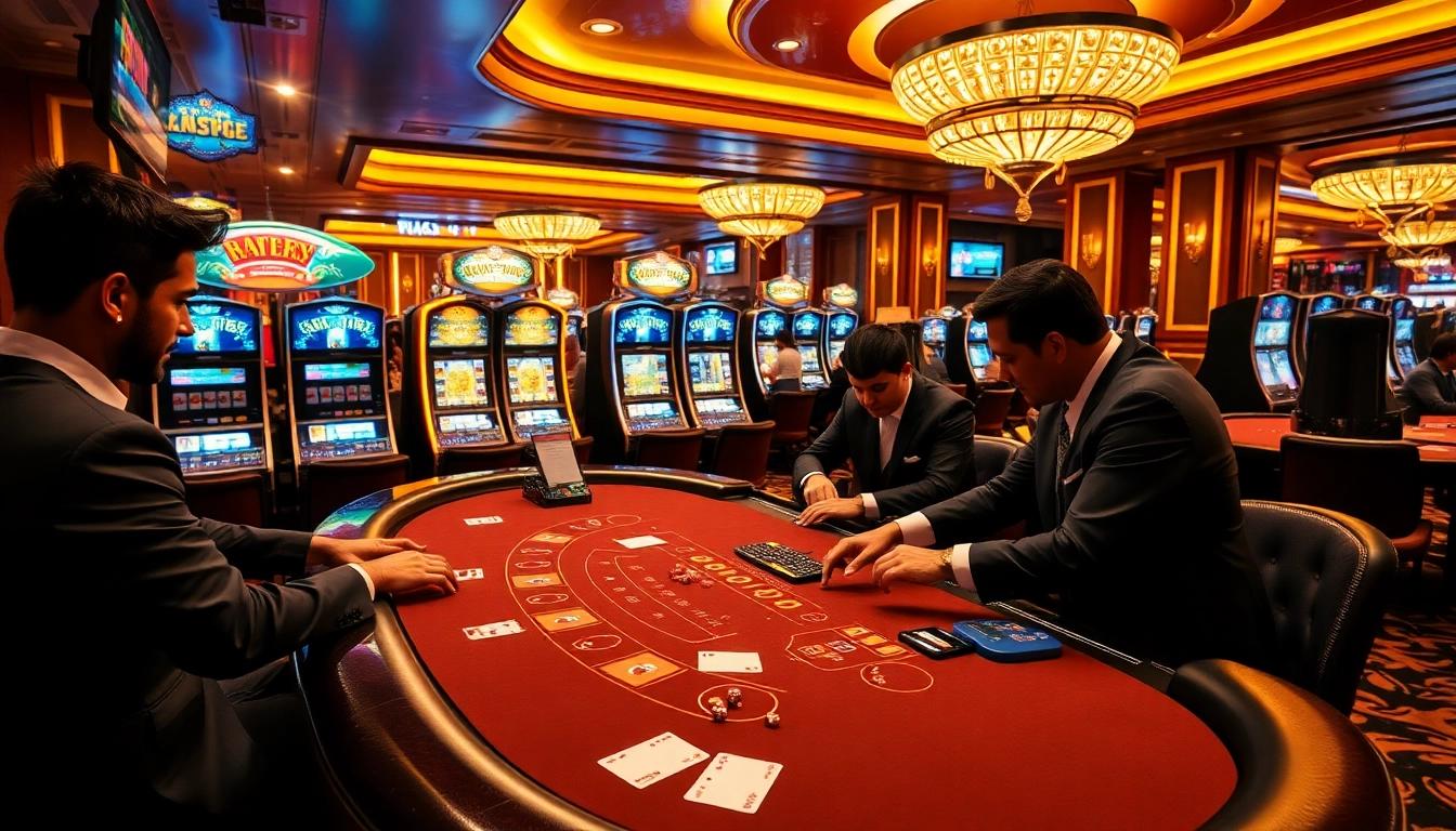 Experience the vibrant atmosphere at https://gg88.biz/ with exciting gambling action at luxury casino tables.