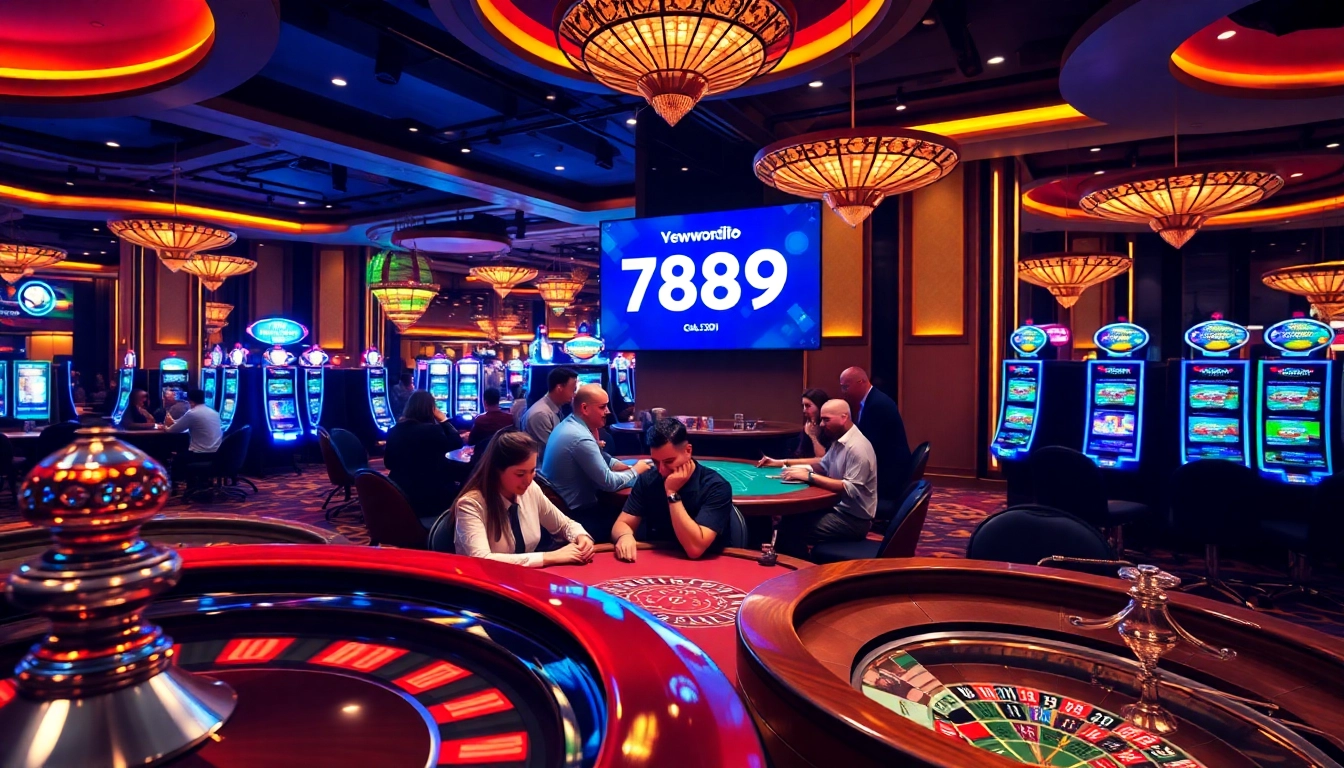 Engage with the excitement of 789P gaming at a luxurious casino setting.