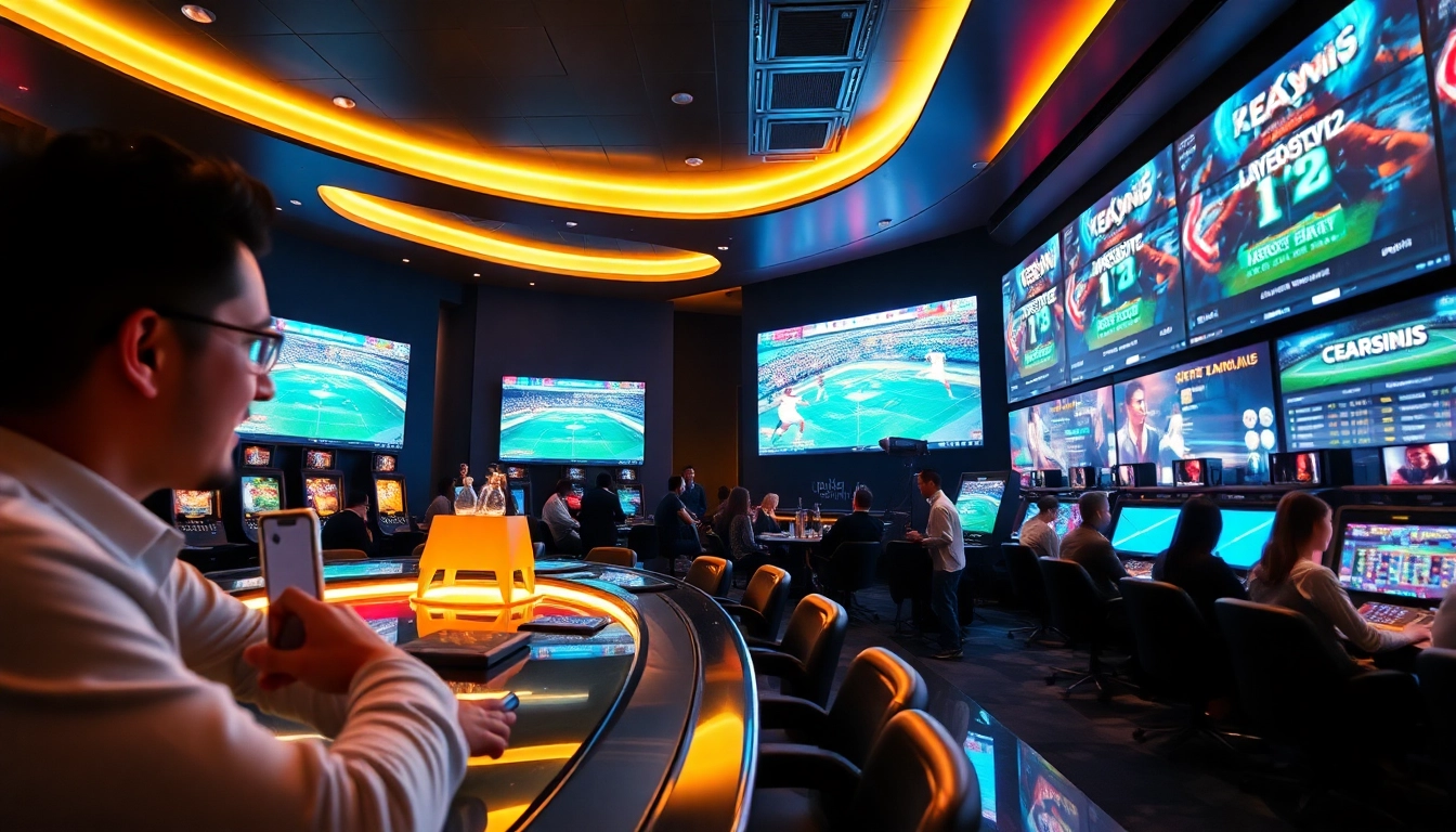 K88win online gaming experience featuring modern lounge and sports events