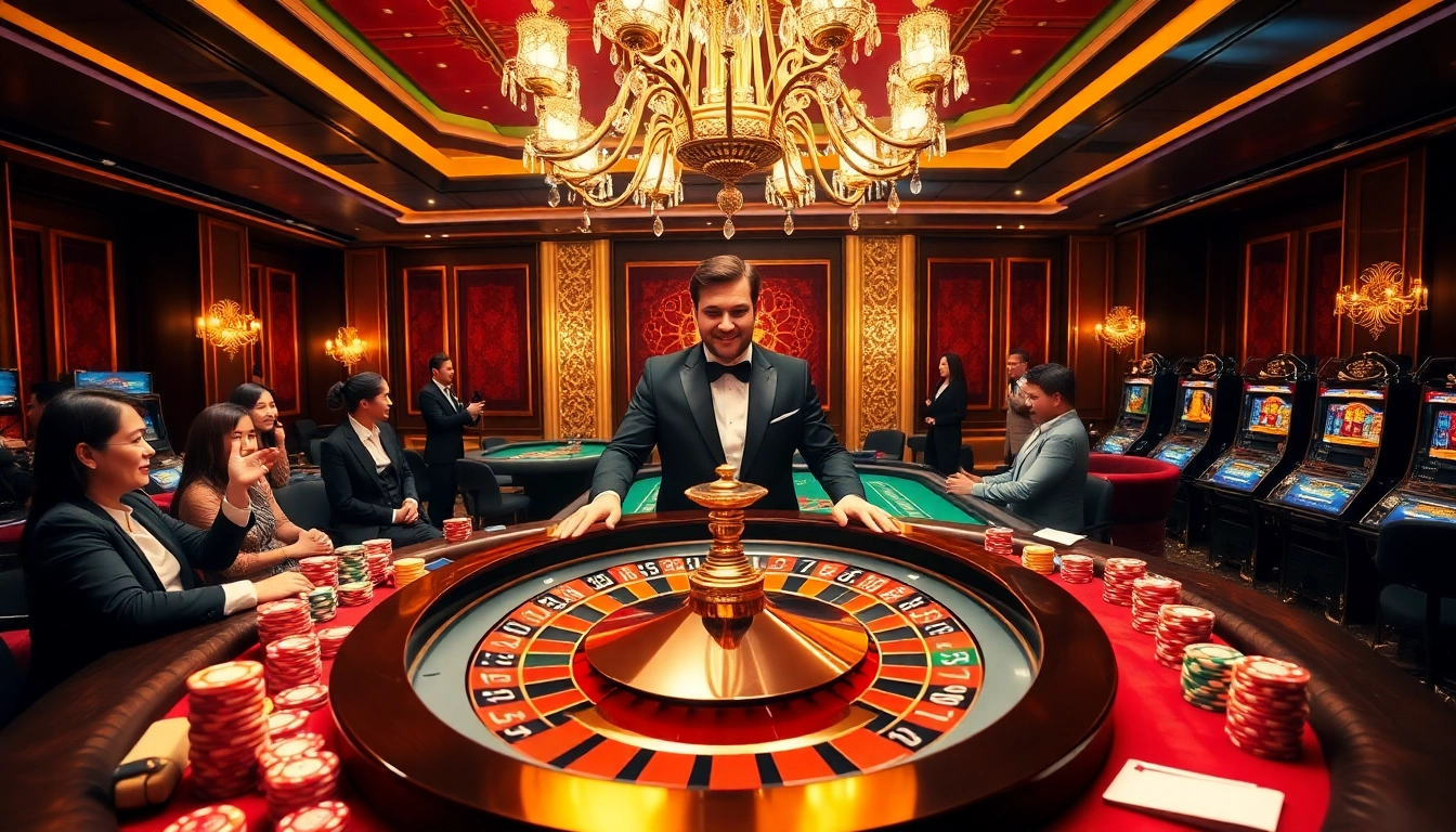 Experience gaming excitement at the casino with 88i roulette and poker action.
