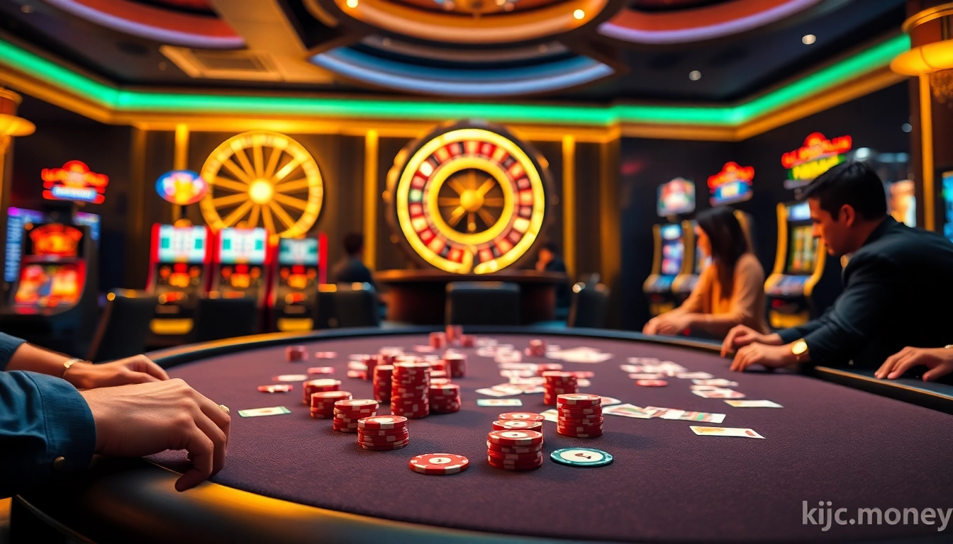 Experience thrilling card games and roulette action at https://kjc.money casino.