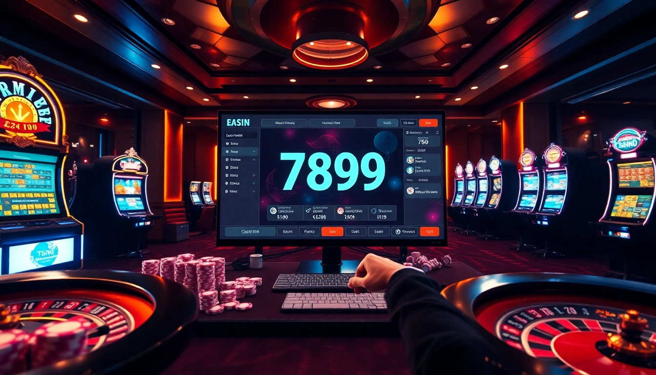 Experience the thrill of 789F with engaging online gambling action at a vibrant casino interface.