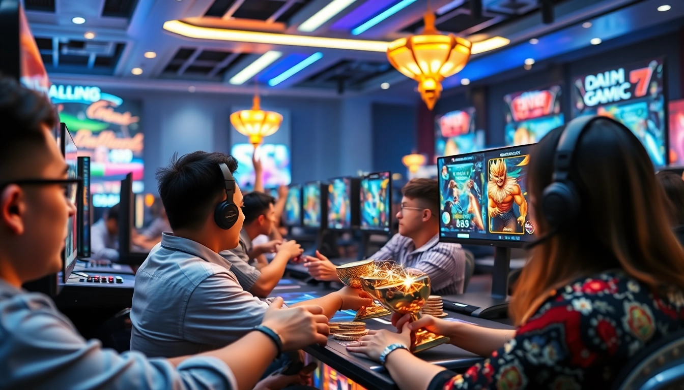 Players celebrating victories on GG88's vibrant gaming interface.