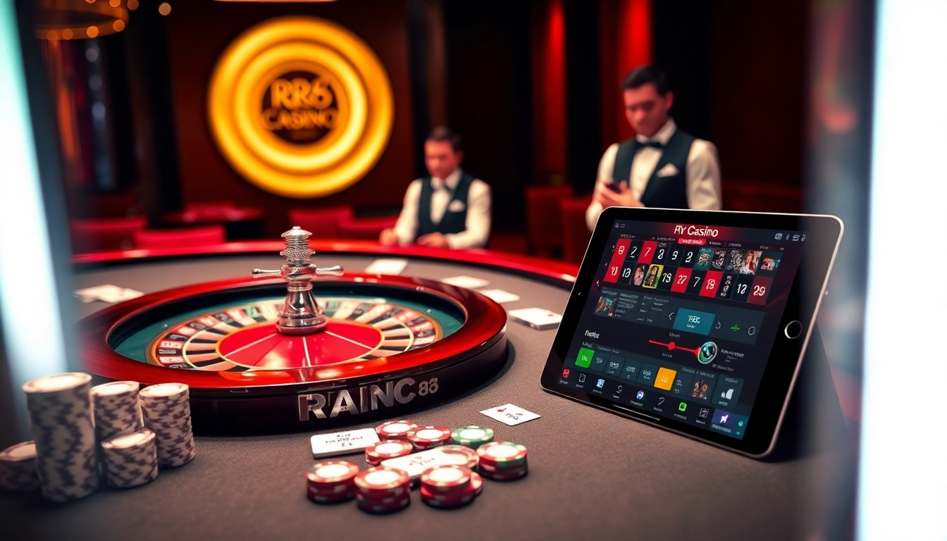 Experience thrilling games at RR 88 with professional croupiers and exciting casino elements.