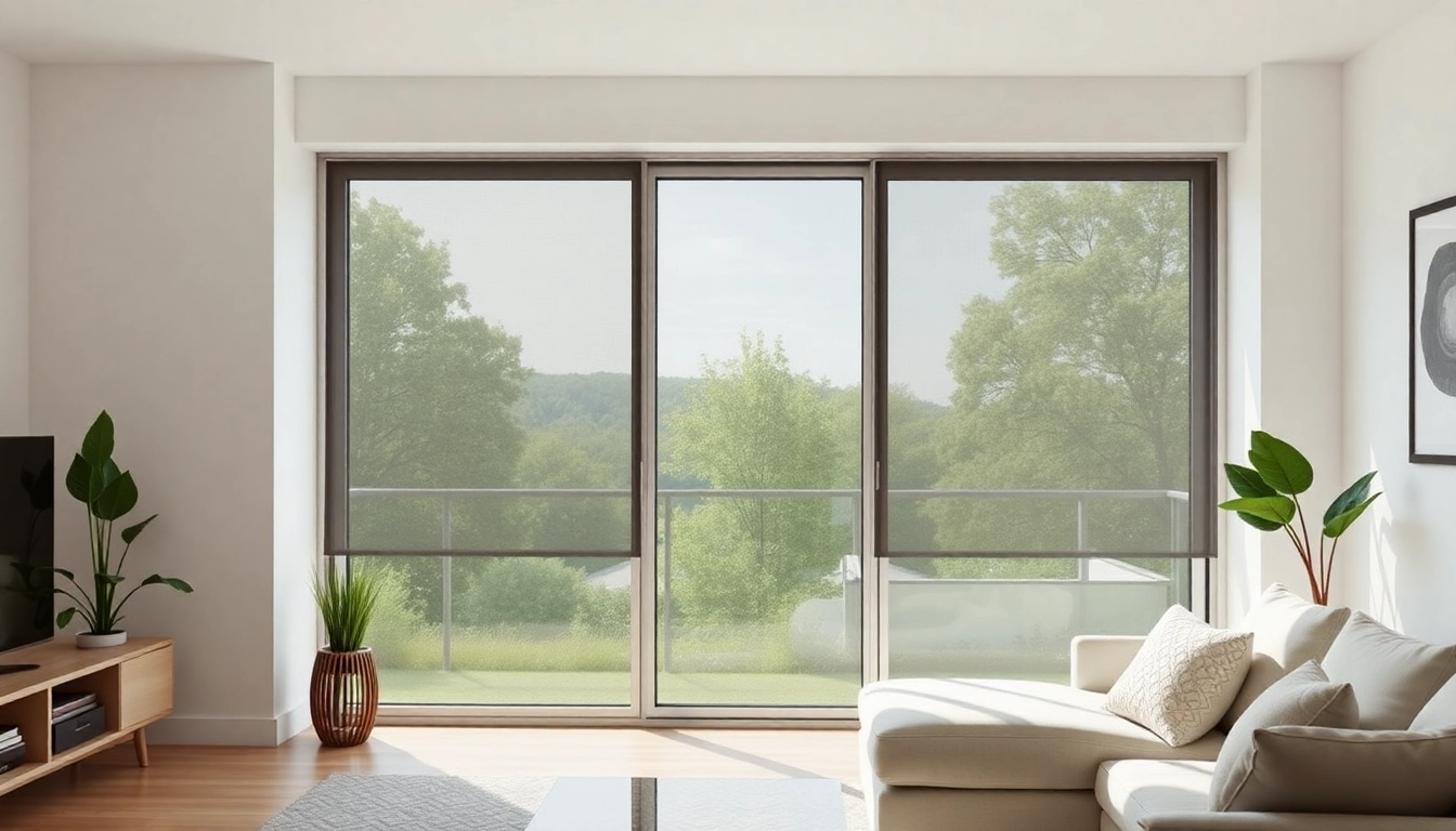 Installing fly mesh windows in a stylish home interior with natural light streaming through.
