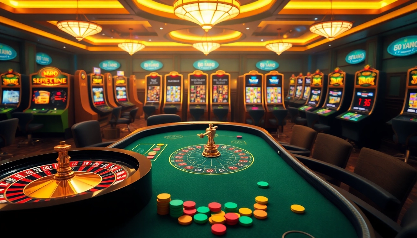 Engaging online casino scene with roulette and slots featuring the platform https://five88.za.com/ for thrilling betting action.