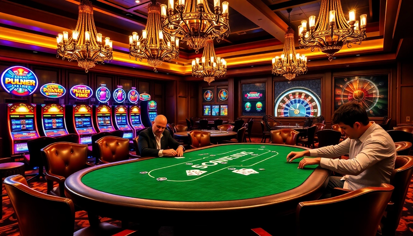 Players at a SODO casino table strategize during a thrilling poker game.