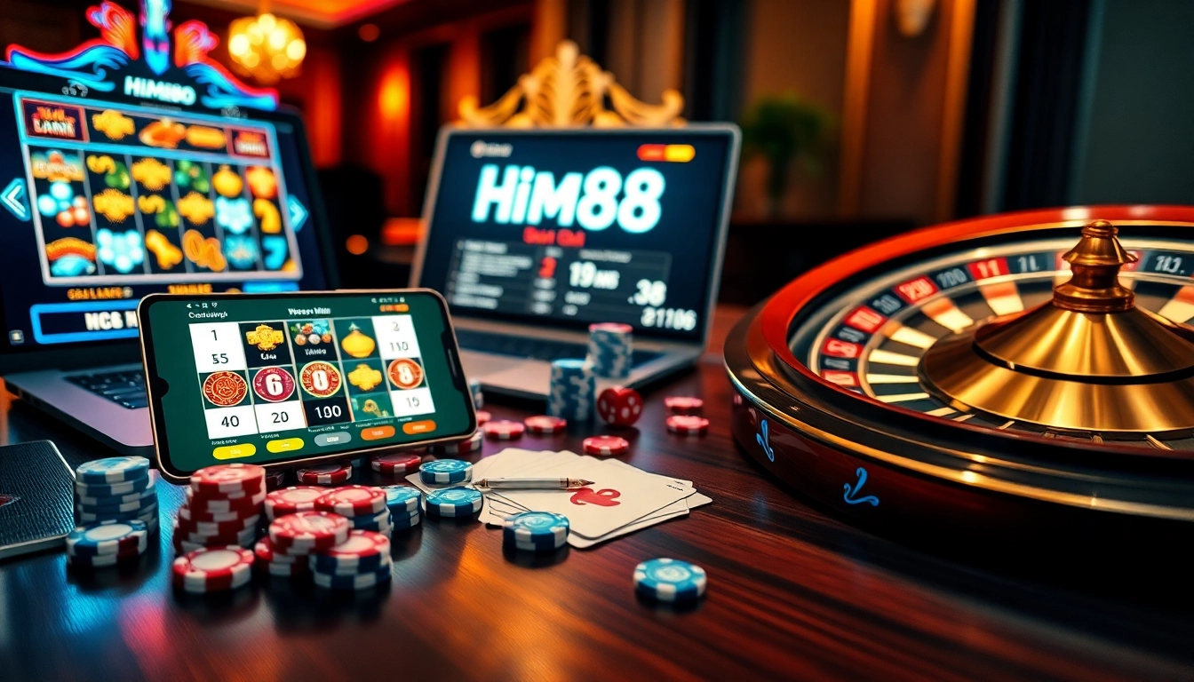 Engage in placing strategic bets on https://hm88.cafe/ with vibrant poker chips and live roulette wheel