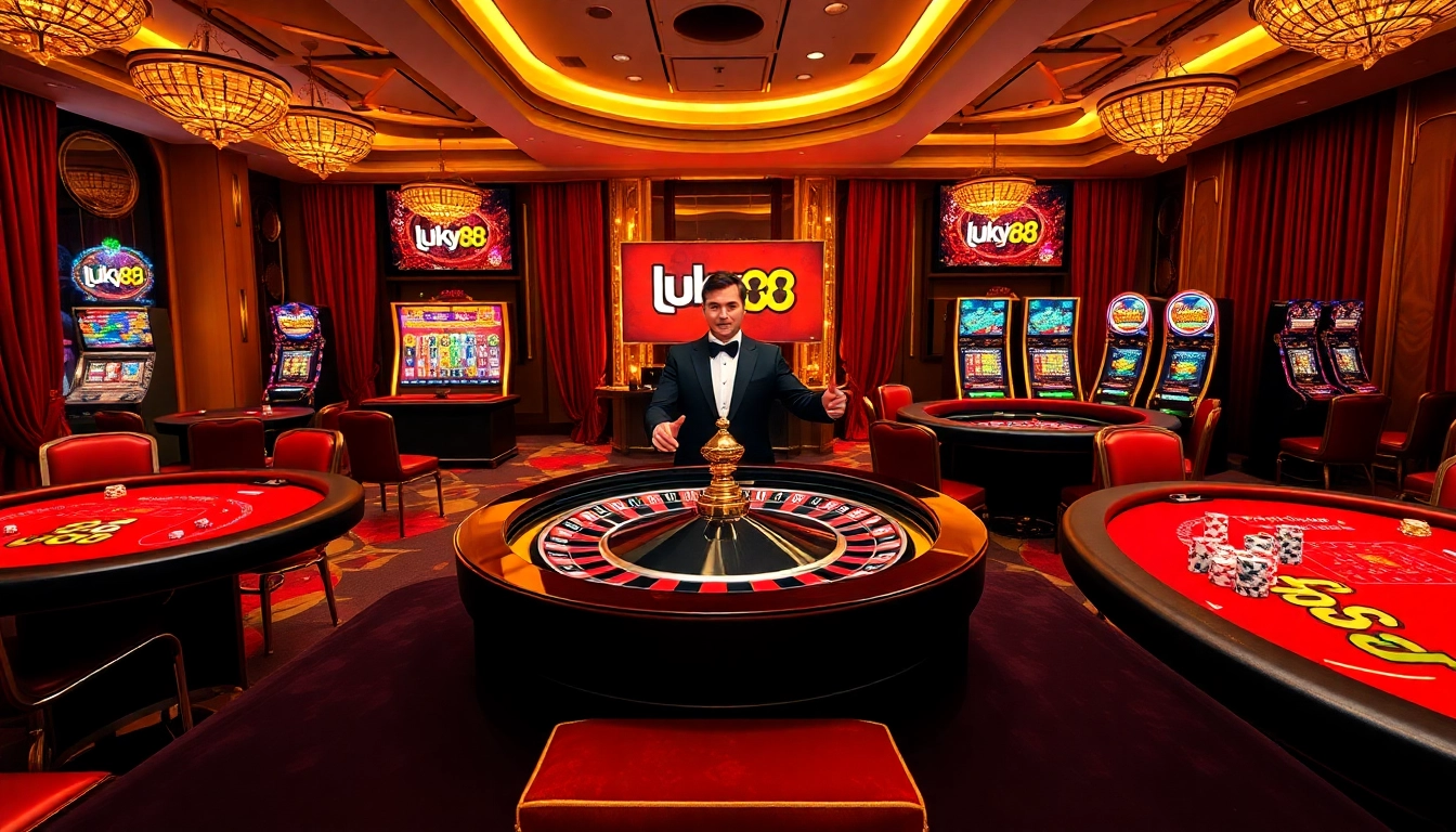 Experience the thrill at lucky88 with vibrant casino tables and dynamic gaming action.