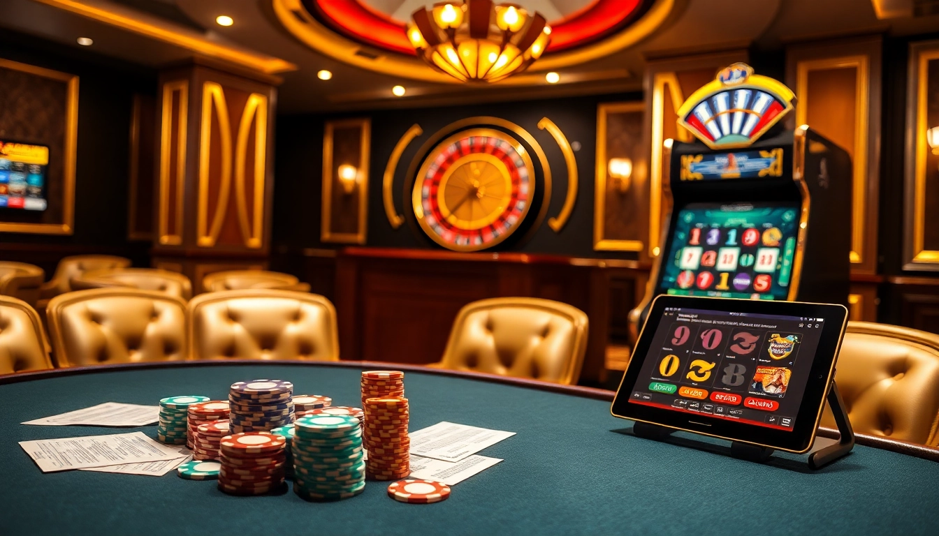 Experience luxury at the kim88 club with vibrant casino visuals, including poker chips and a roulette wheel.