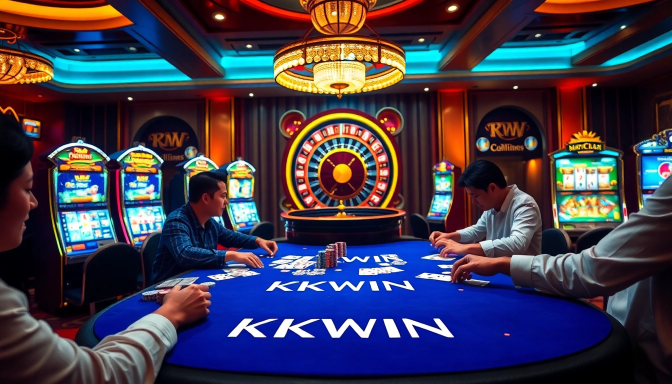 Engage with the KKWIN casino experience, featuring vibrant games and high-stakes excitement.