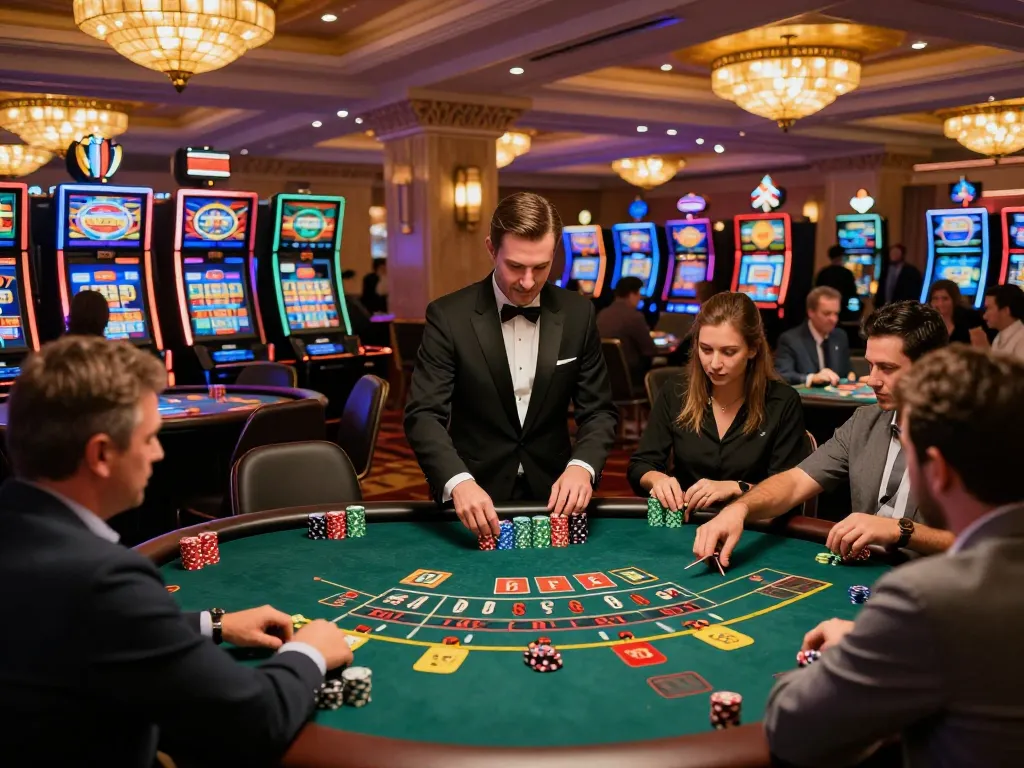 Players engaging in strategic gameplay at the F168 casino, highlighting vibrant atmosphere and excitement.