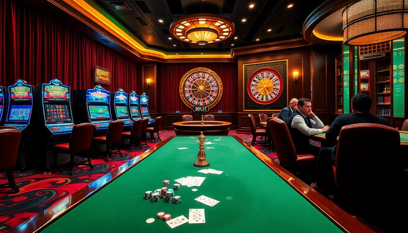 8kbet players strategizing at an exciting casino table with chips and cards.