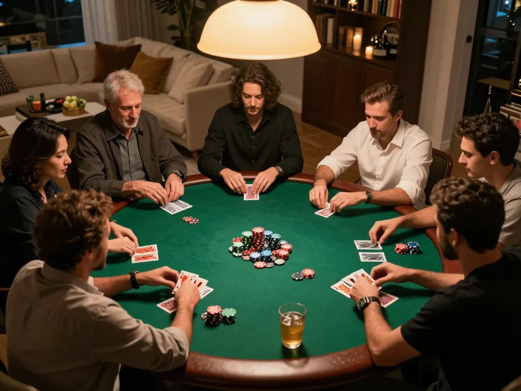 Experience online poker excitement at https://nk88.actor/ with friends during a cozy game night.