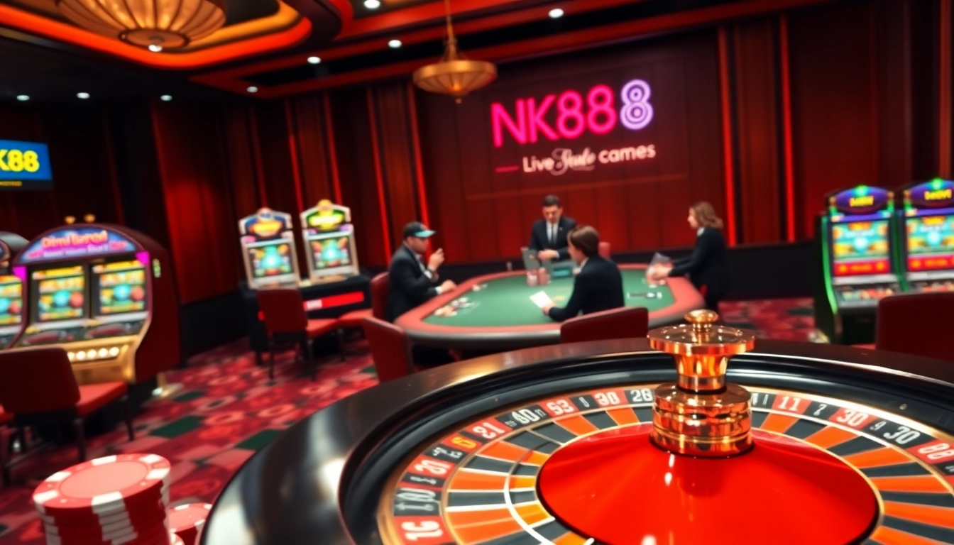 Experience luxury and excitement at NK88 with professional dealers and vibrant gambling games.