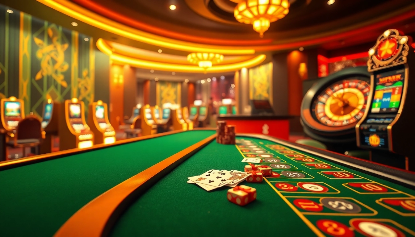 Experience exciting online gaming at 88xx.co.com with stylish casino tables and slot machines.