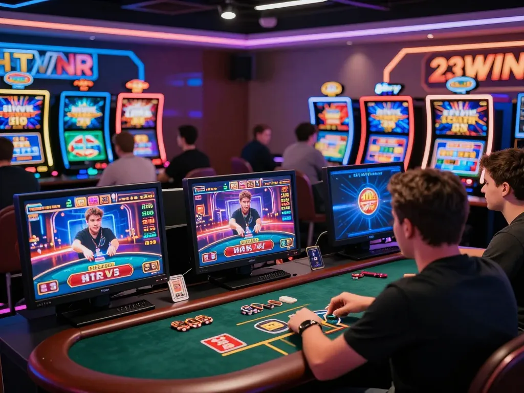 Engaging online gaming experience at 23win with vibrant interfaces and player interactions.
