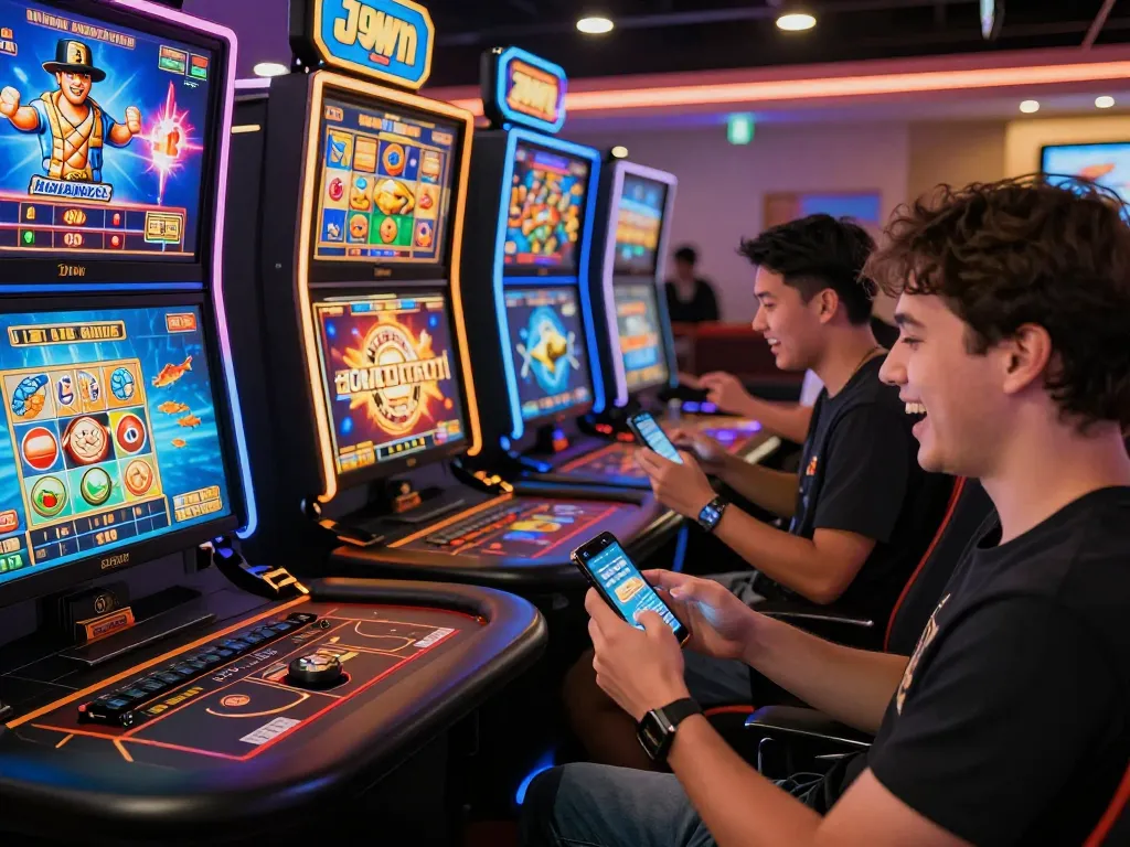 Exciting players enjoying online gaming at 79win with vibrant graphics and dynamic atmosphere.