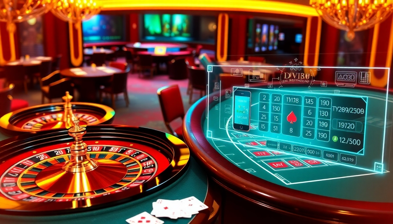 Experience high-stakes gambling excitement at https://dv88.design/ featuring live casino tables and vibrant poker chips.