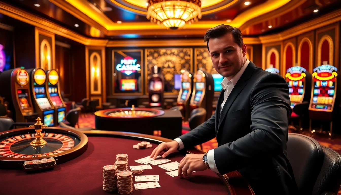 Experience thrilling gameplay at iq88 with vibrant casino tables and engaging slot machines.