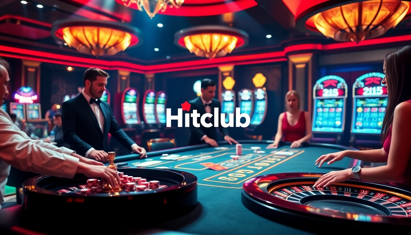 Hitclub offers an immersive casino experience with high-stakes games and vibrant decor.