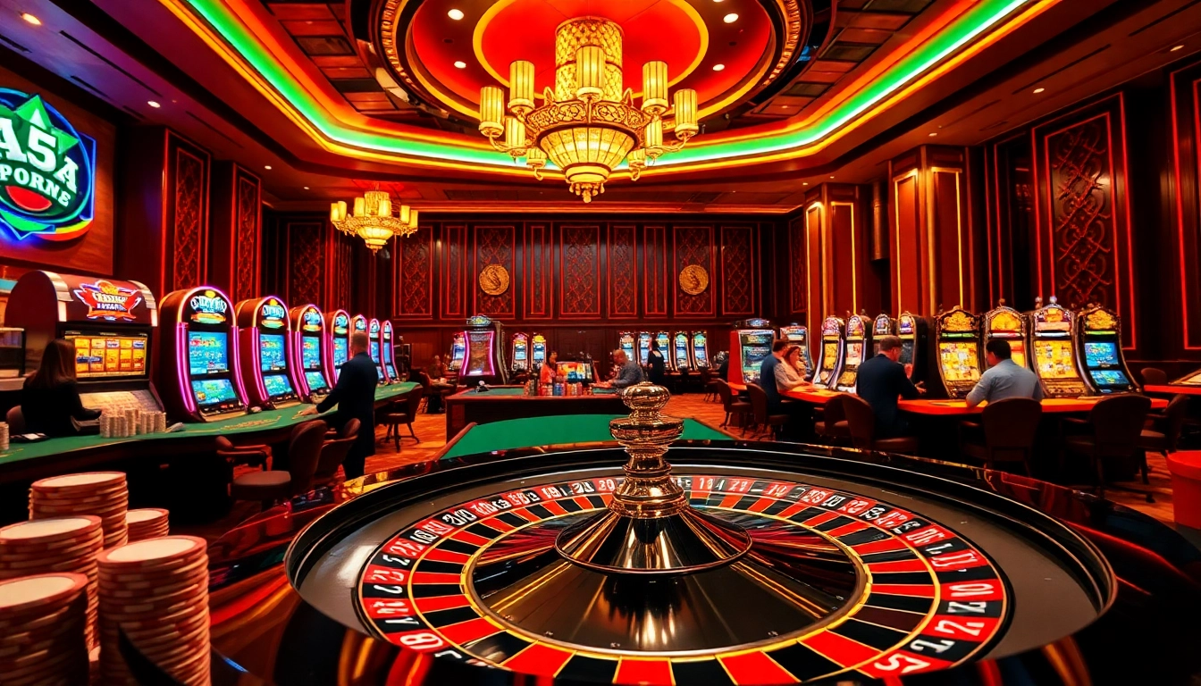 Experience the excitement of trang chủ 33win with vibrant casino games, poker chips, and roulette wheel action.